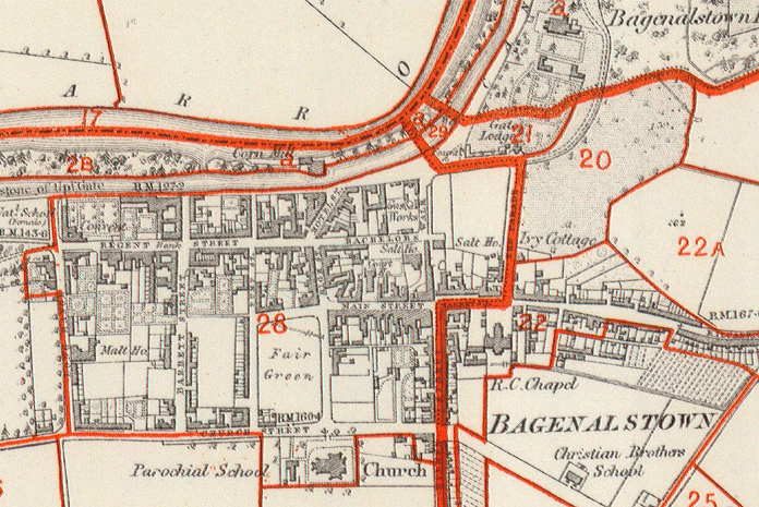 Bagenalstown Courthouse 01   Valuations Office Map Extract 